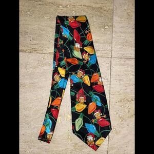 Paws‎ Addiction Garfield Christmas Lights Neck Tie